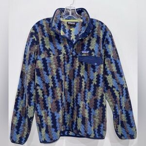 Patagonia Synchilla women’s cameo multicolor Fleece Pullover size Small